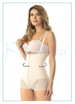 Faja body con encaje en pierna